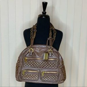 Badgley Mischka leather shoulder purse